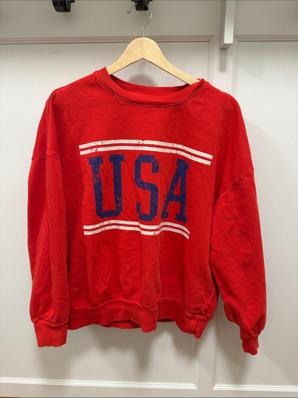 Z Supply Red USA Graphic Sweatshirt - Picture 5 of 8